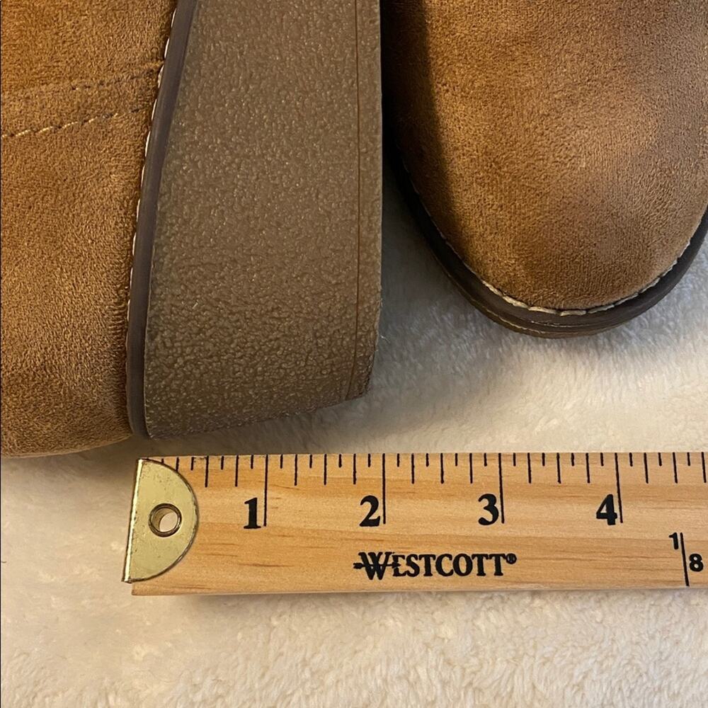 Patrizia by Spring Step Microsuede Faux Fur Wedge Boots 10 - Picture 5 of 8